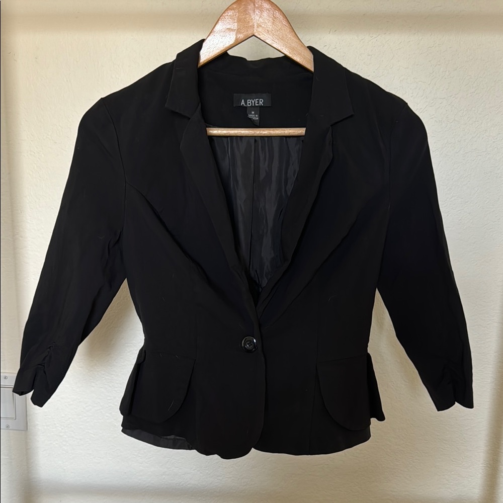 A. Byer Women's Black Blazer